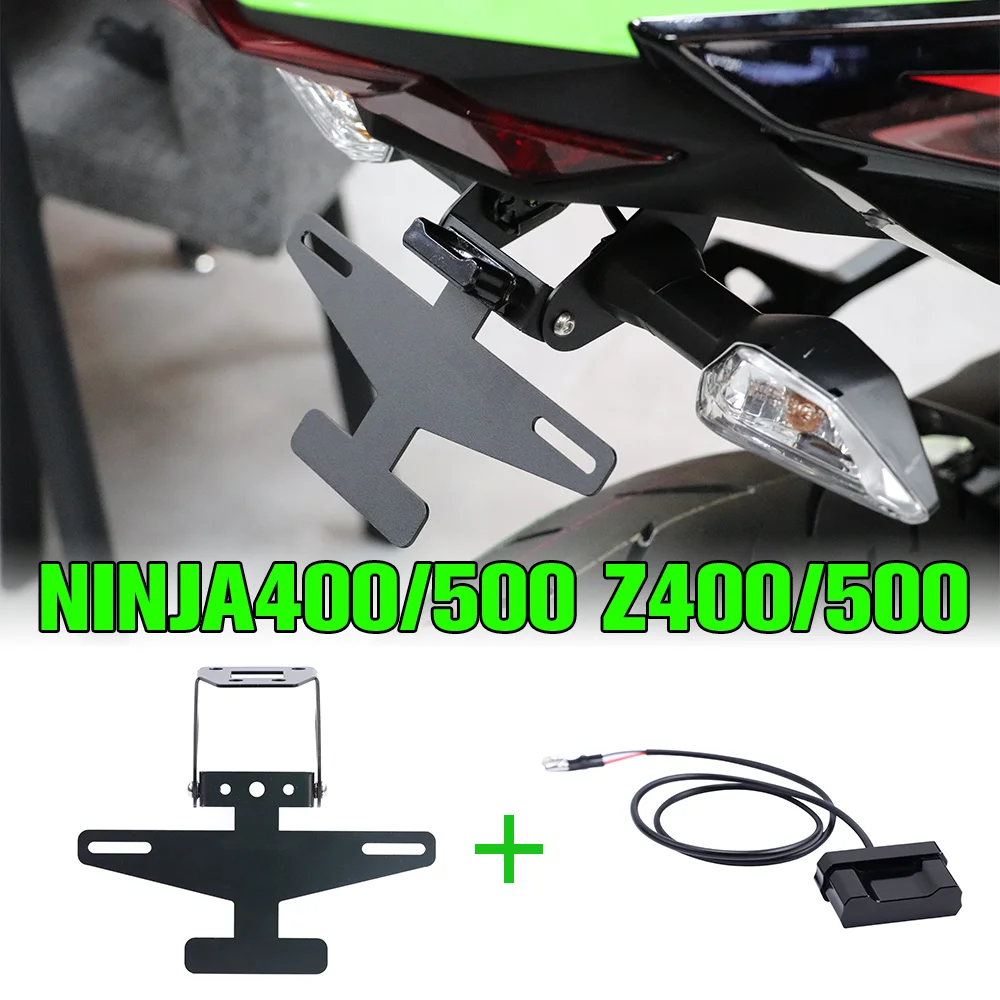 Motorcycle License Plate Mount Holder Tail Tidy Fender Eliminator with LED Light FOR Kawasaki NINJA400 ninja500 Z400 z500
Motorcycle License Plate Mount Holder Tail Tidy Fender Eliminator with LED Light FOR Kawasaki NINJA400 ninja500 Z400 z500