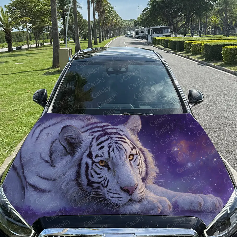 Graceful Nebula White Tiger Car Hood Sticker PVC Self Waterproof Stick, Striking Auto Exterior Accessories Decor Protect Gift fo
Graceful Nebula White Tiger Car Hood Sticker PVC Self Waterproof Stick, Striking Auto Exterior Accessories Decor Protect Gift fo