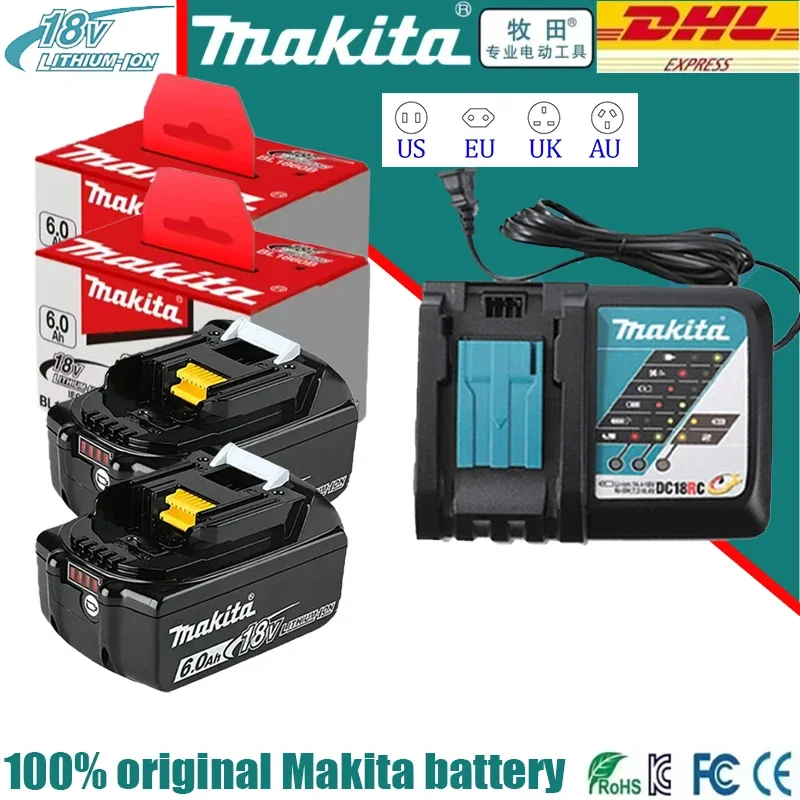 HOT Original Makita 18V 6.0Ah battery, for Makita BL1830, BL1830B, BL1840 ,BL1840B ,BL1850 BL1860B power tools battery
HOT Original Makita 18V 6.0Ah battery, for Makita BL1830, BL1830B, BL1840 ,BL1840B ,BL1850 BL1860B power tools battery