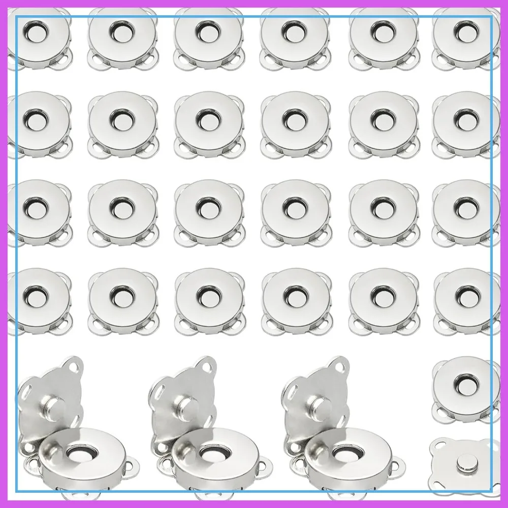 30 Sets 14mm Silver Magnetic Snap Buttons for Clothes, Bags, Purses, DIY Sewing Crafts
30 Sets 14mm Silver Magnetic Snap Buttons for Clothes, Bags, Purses, DIY Sewing Crafts