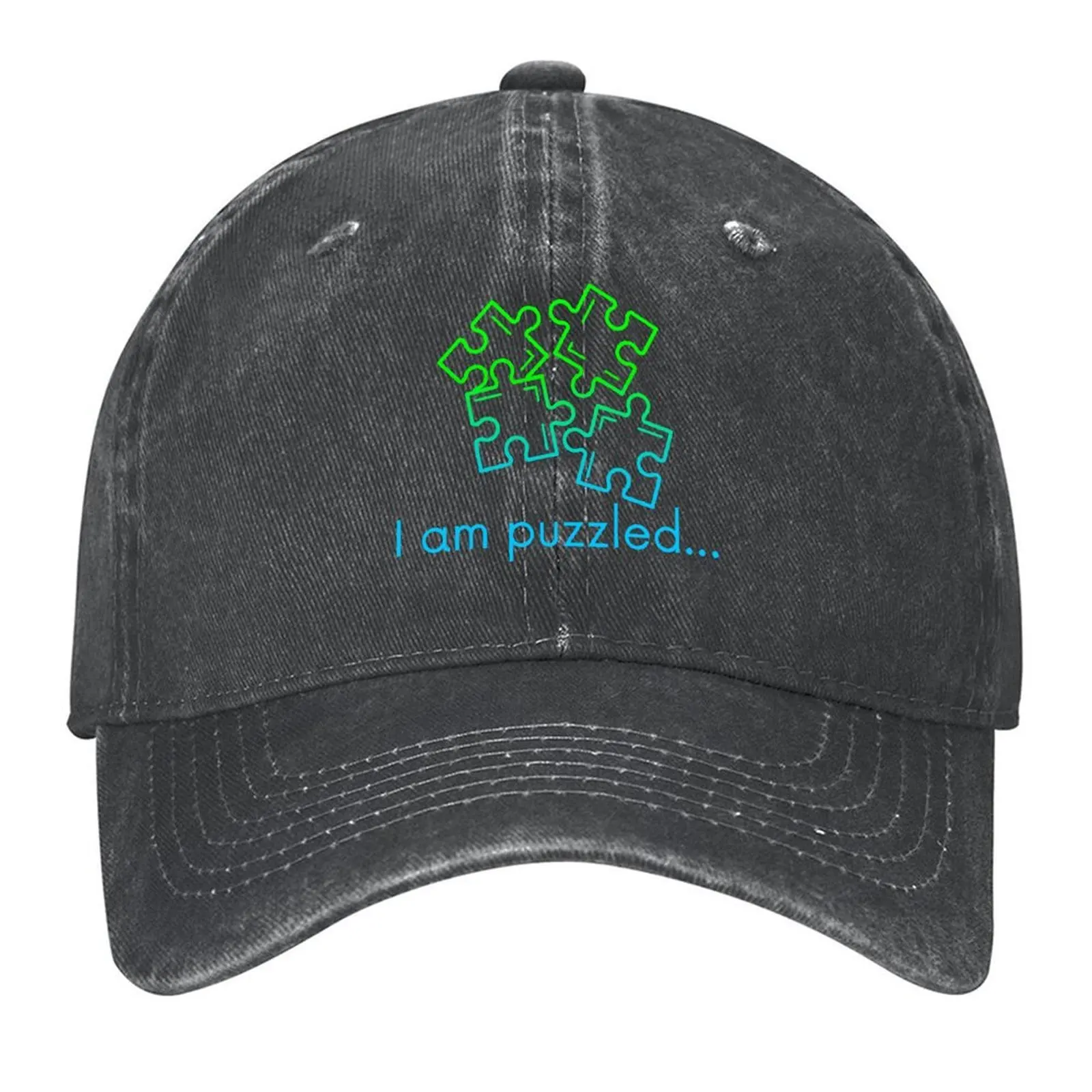 I am puzzled, funny jigsaw-puzzle pun in an ombre effect Baseball Cap derby hat Fishing cap Hood Golf Men Women's
I am puzzled, funny jigsaw-puzzle pun in an ombre effect Baseball Cap derby hat Fishing cap Hood Golf Men Women's
