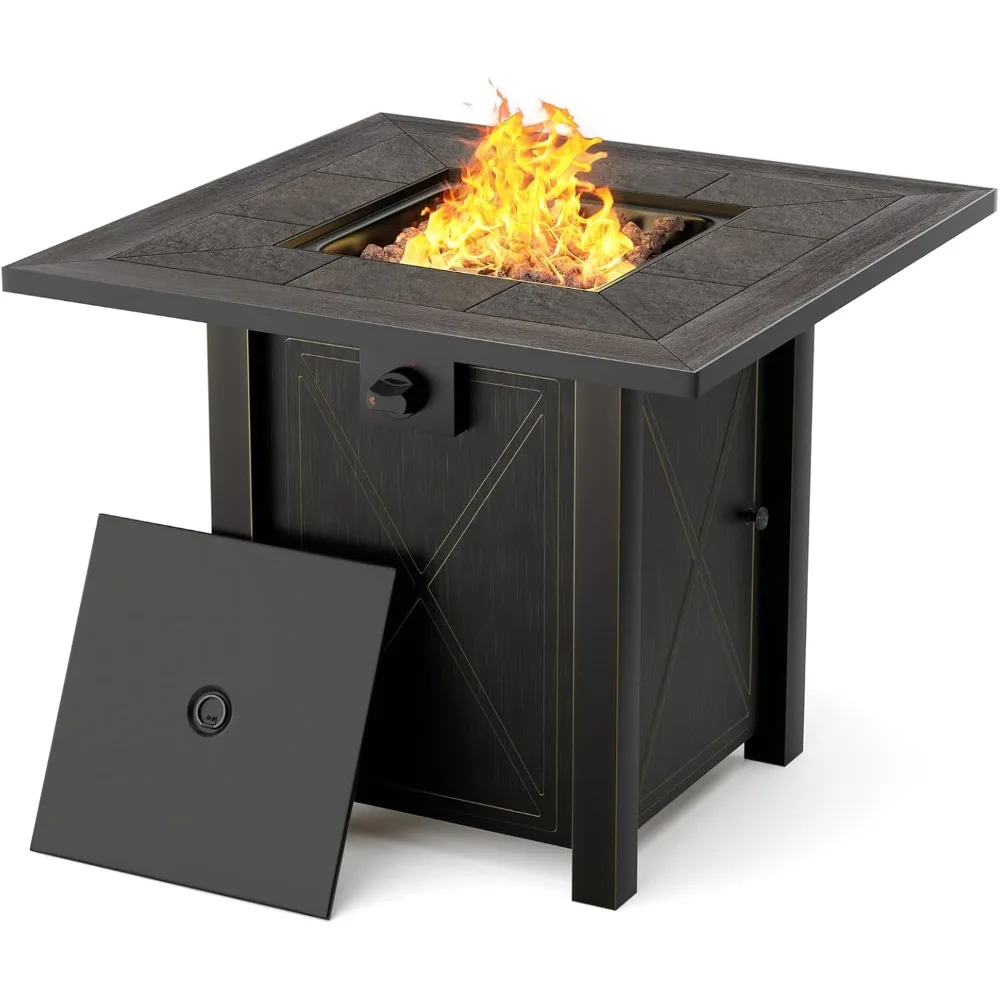 HOTEAGLE 30 Propane Fire Table with Premium Ceramic Tabletop, 50000 BTU Powerful Gas Firepit Table - Includes Lid and Lava Rocks
HOTEAGLE 30 Propane Fire Table with Premium Ceramic Tabletop, 50000 BTU Powerful Gas Firepit Table - Includes Lid and Lava Rocks