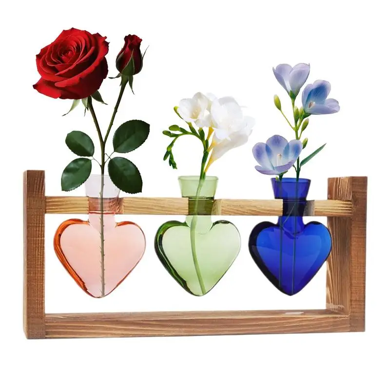 Propagation Vases For Plants Heart Shape Glass Plant Terrarium Propagation Station Flower Vase With Wooden Stand Tabletop
Propagation Vases For Plants Heart Shape Glass Plant Terrarium Propagation Station Flower Vase With Wooden Stand Tabletop