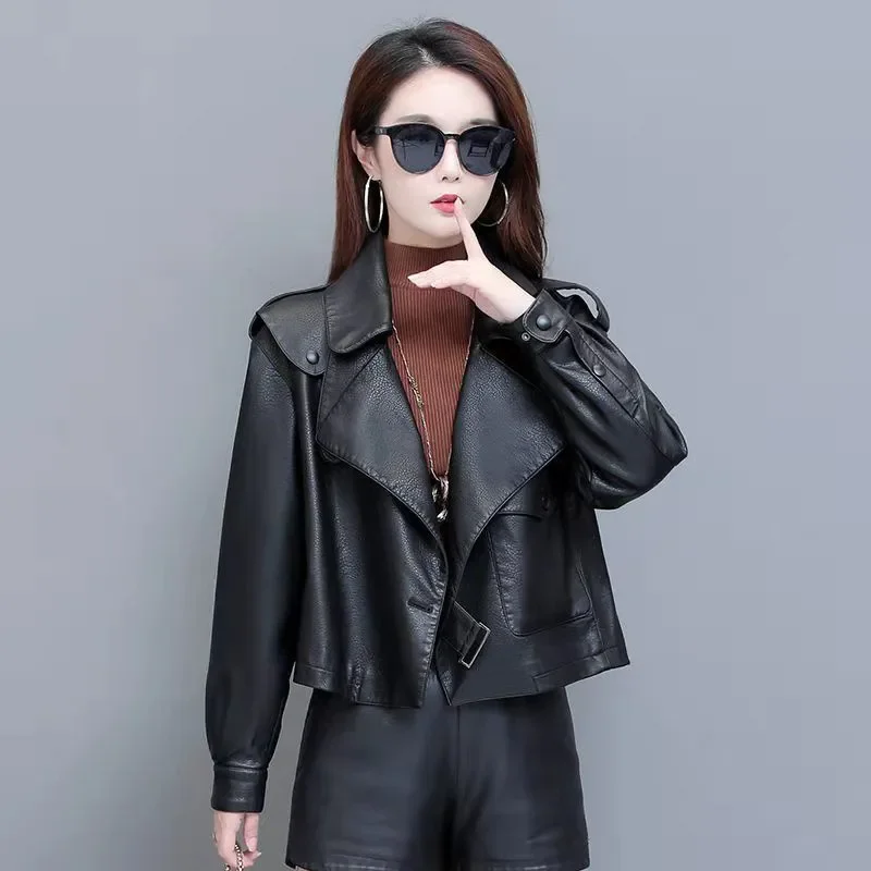 2025 New Styles Women Fashion Genuine Sheepskin Leather Jacket Fashion Casual Spring Leather Coat Womens
2025 New Styles Women Fashion Genuine Sheepskin Leather Jacket Fashion Casual Spring Leather Coat Womens