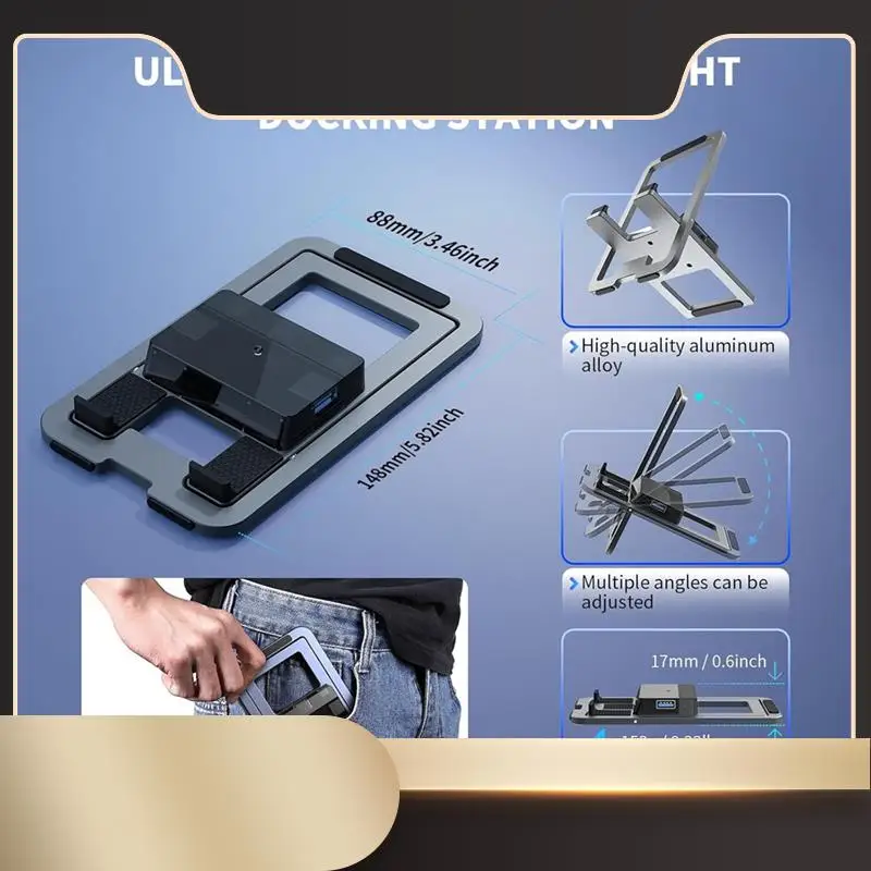 5 In 1 USB C Docking Station, Foldable Metal Charging Stand For Steam Deck/Switch/ROG Ally X/Legion Go-N36R
5 In 1 USB C Docking Station, Foldable Metal Charging Stand For Steam Deck/Switch/ROG Ally X/Legion Go-N36R