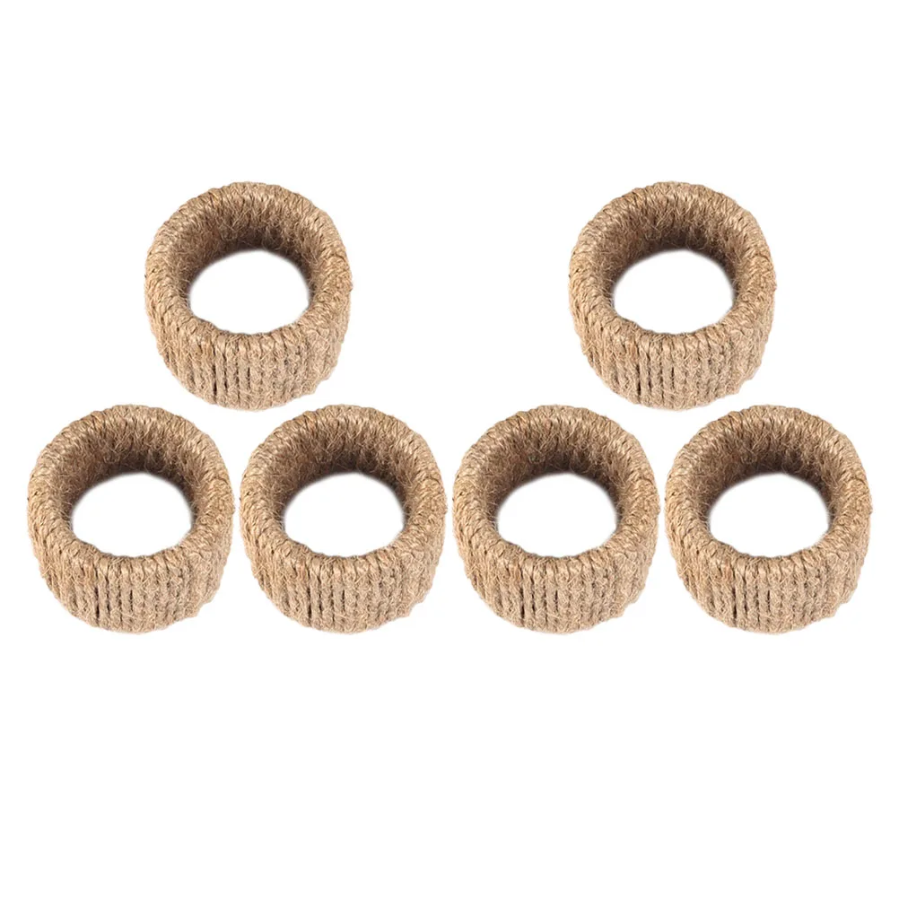 6 Pcs Napkin Rings Rustic Style Cloth Holders Rope Material Fall Theme Wedding Banquet Serviette Clasp Dining
6 Pcs Napkin Rings Rustic Style Cloth Holders Rope Material Fall Theme Wedding Banquet Serviette Clasp Dining