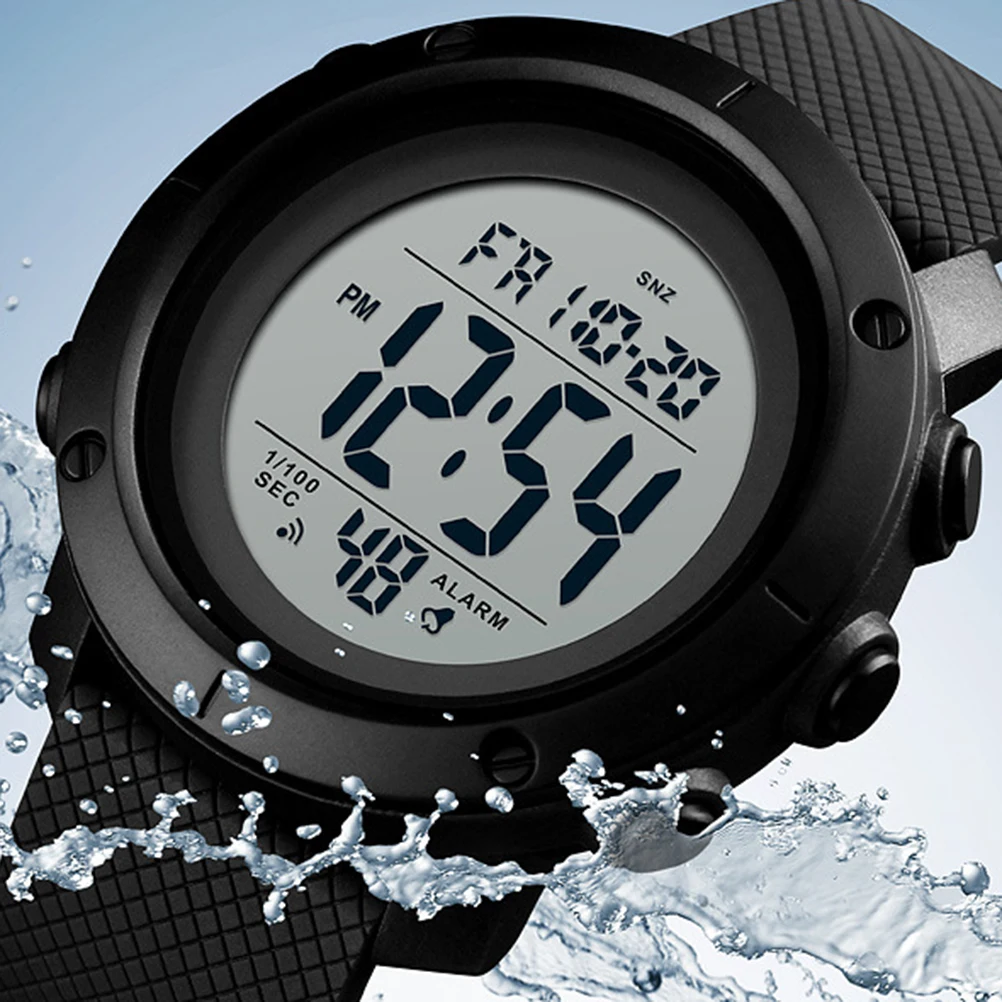 Sports Watch Waterproof Digital Men's Watches Outdoor Analog Quartz Clock EL Light 50M Anti Water Easy Use Large Dial Minimalism
Sports Watch Waterproof Digital Men's Watches Outdoor Analog Quartz Clock EL Light 50M Anti Water Easy Use Large Dial Minimalism