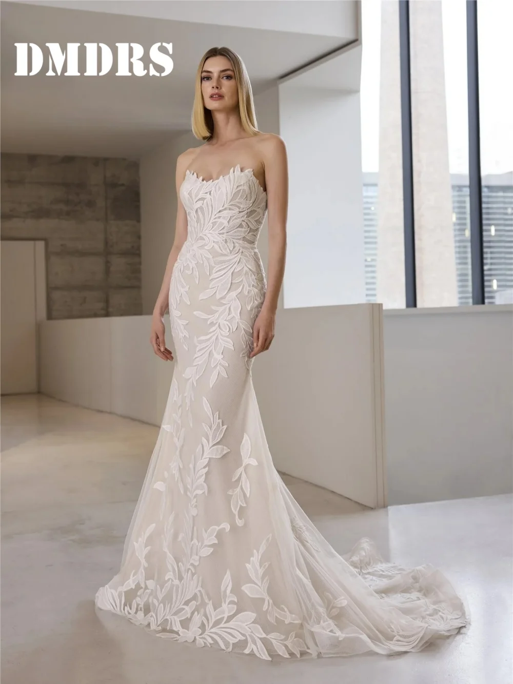 Stylish Sleeveless Wedding Dresses Elegant Mermaid Appliqué Bridal Gowns Graceful Tulle Floor-Length Wedding Gowns Vestidos De N
Stylish Sleeveless Wedding Dresses Elegant Mermaid Appliqué Bridal Gowns Graceful Tulle Floor-Length Wedding Gowns Vestidos De N