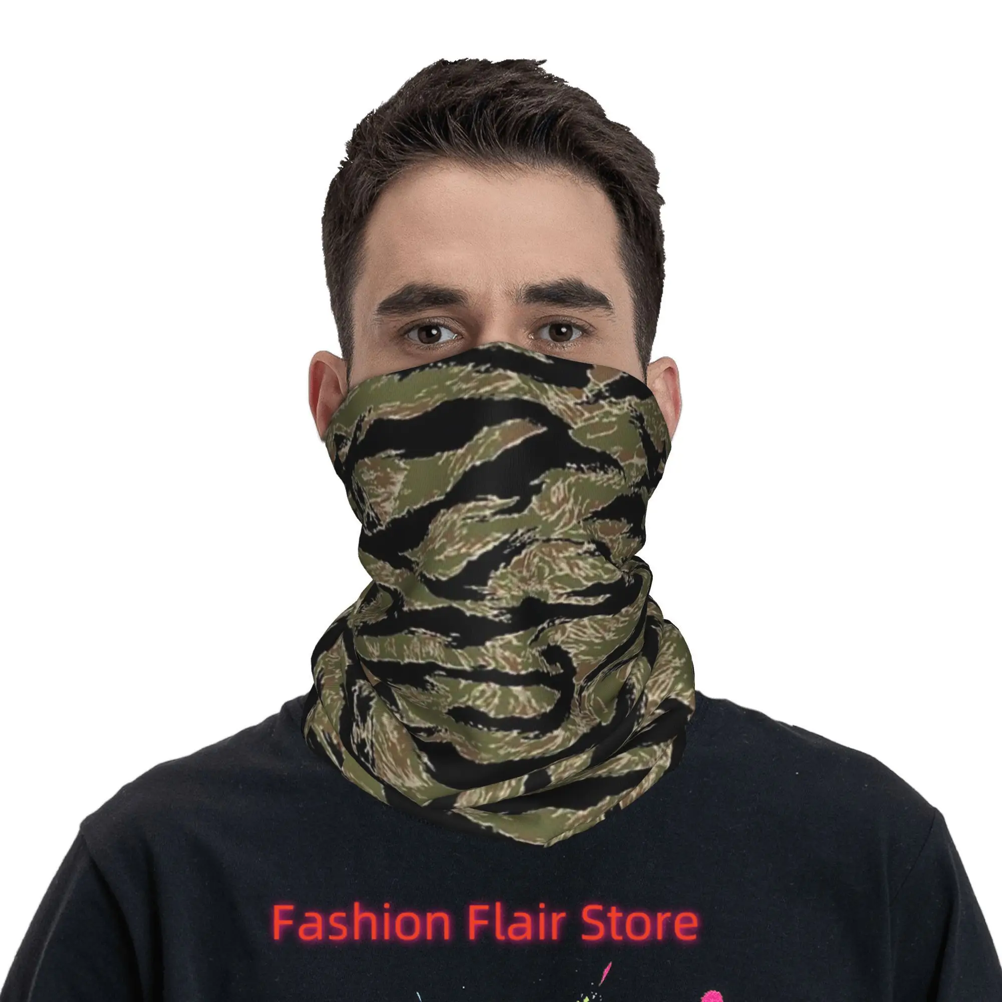 Камуфляжная бандана в тигровую полоску, военная камуфляжная бандана, маска с принтом, шарф, теплая Балаклава для езды на велосипеде для мужчин и женщин, дышащая 
Камуфляжная бандана в тигровую полоску, военная камуфляжная бандана, маска с принтом, шарф, теплая Балаклава для езды на велосипеде для мужчин и женщин, дышащая
