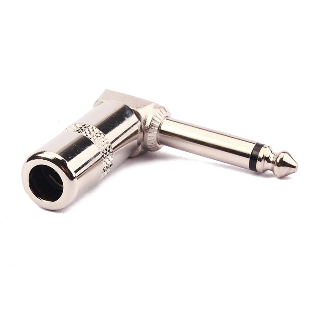 Guitar Plug Jack Connector Right Angle Adapter 1 4 Female to Male Metal Construction Fiberglass Insulator No Slip Barrel
Guitar Plug Jack Connector Right Angle Adapter 1 4 Female to Male Metal Construction Fiberglass Insulator No Slip Barrel