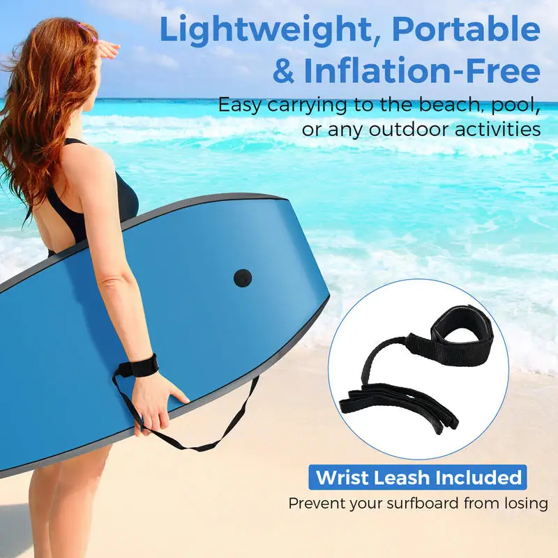 33/37/41 Inches Lightweight Body Board Boogie Board with EPS Core XPE Deck HDPE Bottom Multicolor4-S
33/37/41 Inches Lightweight Body Board Boogie Board with EPS Core XPE Deck HDPE Bottom Multicolor4-S