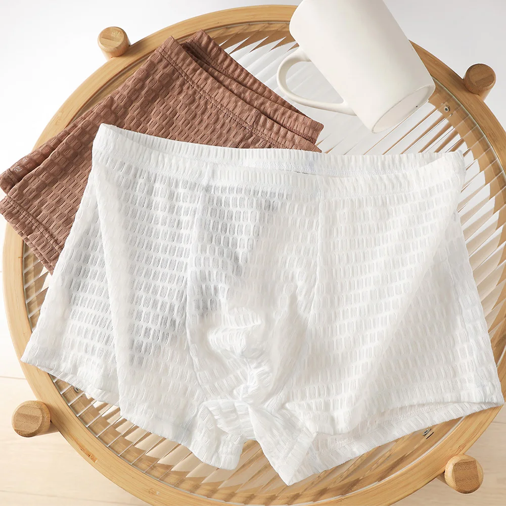 Men Mesh Breathable Boxer Shorts Man Undrewear Solid Elastic Briefs Mid Waist Sexy Lingerie Transparent Trunks Men's Panties
Men Mesh Breathable Boxer Shorts Man Undrewear Solid Elastic Briefs Mid Waist Sexy Lingerie Transparent Trunks Men's Panties