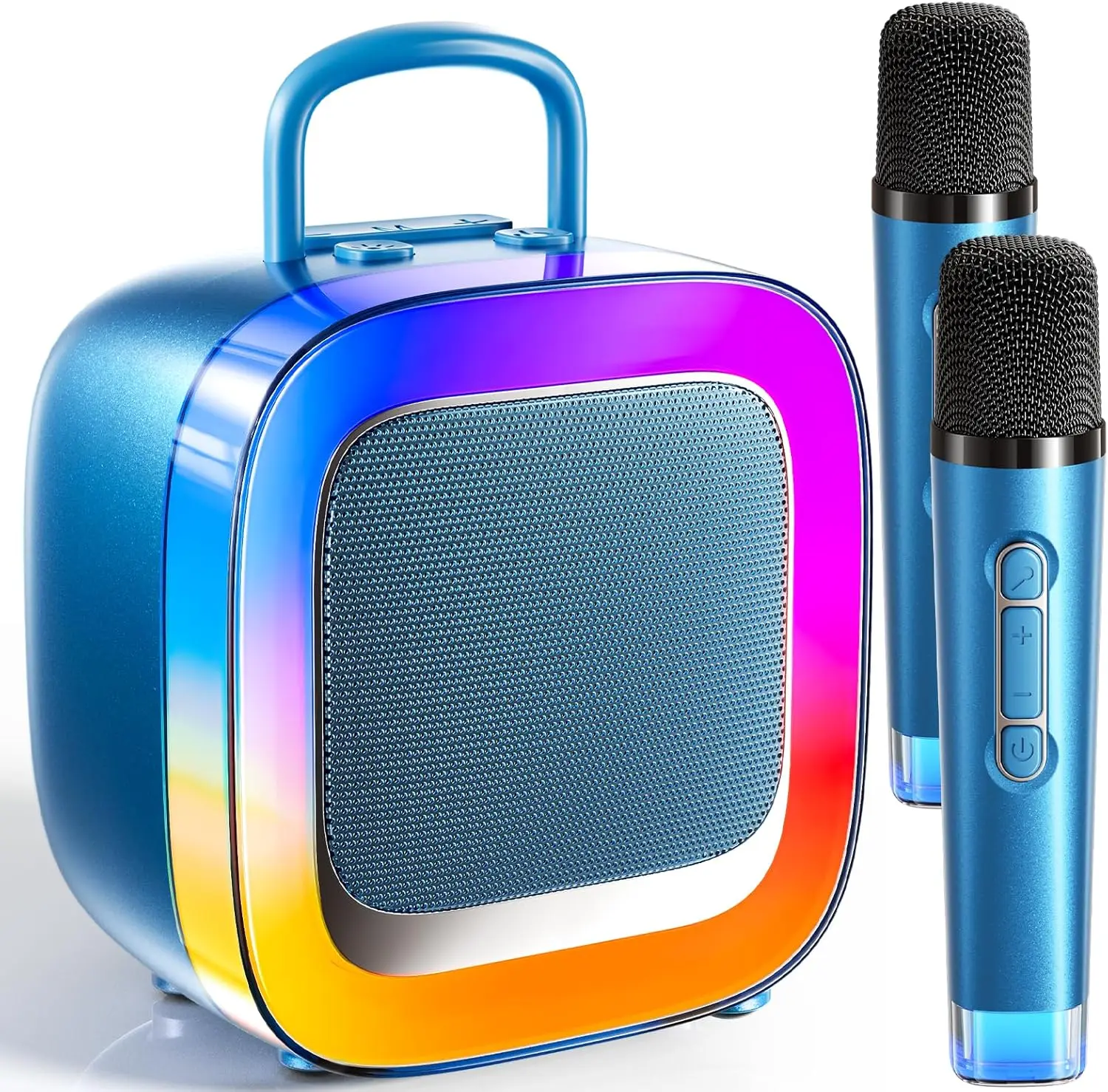 Kid-Friendly Karaoke Machine with 2 Microphones (2025 Upgrade) - Gold Blue Gift for Girls 3-12 Years
Kid-Friendly Karaoke Machine with 2 Microphones (2025 Upgrade) - Gold Blue Gift for Girls 3-12 Years