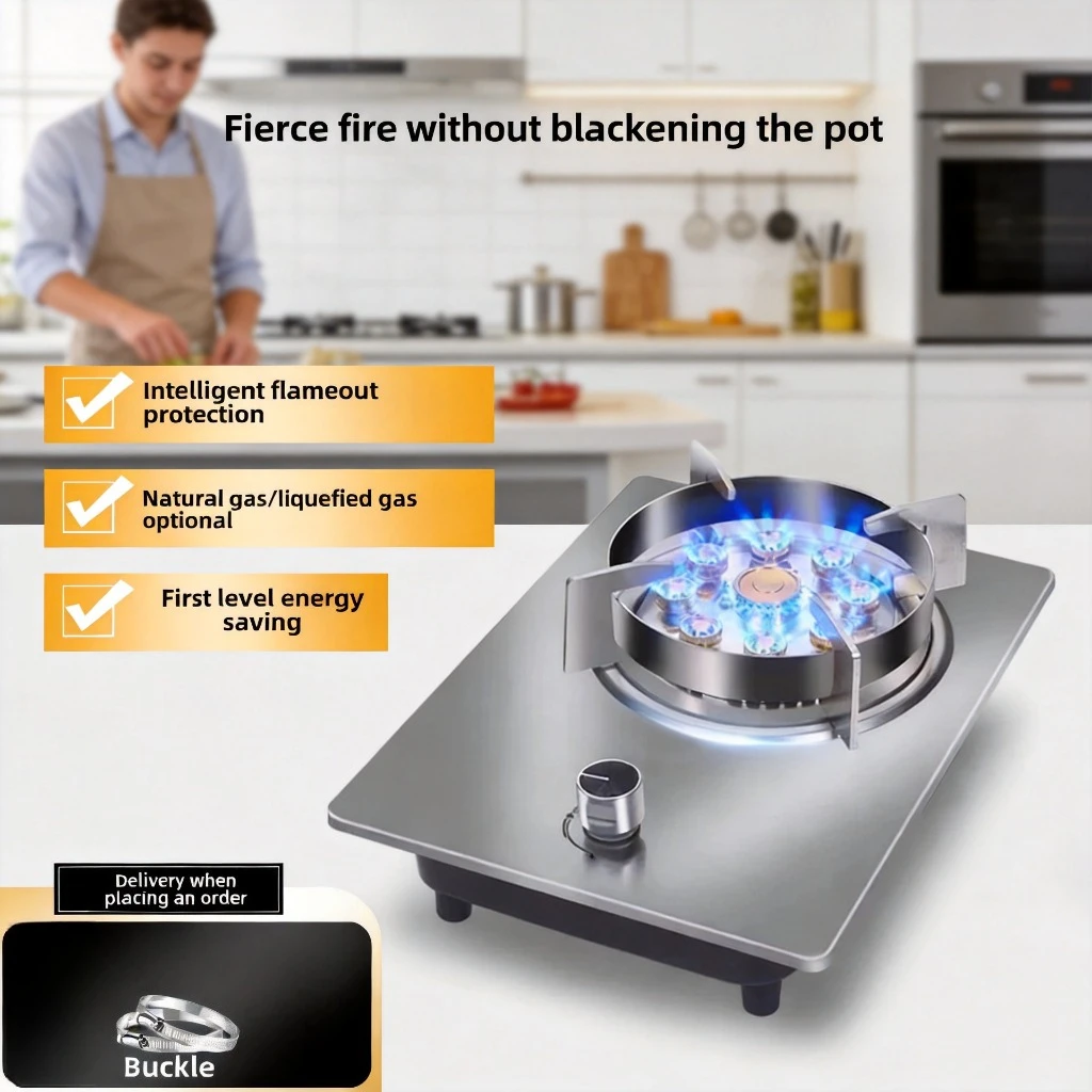 Single Burner Dual Use Gas Hob Desktop Embedded Natural Gas LPG Energy Saving
Single Burner Dual Use Gas Hob Desktop Embedded Natural Gas LPG Energy Saving