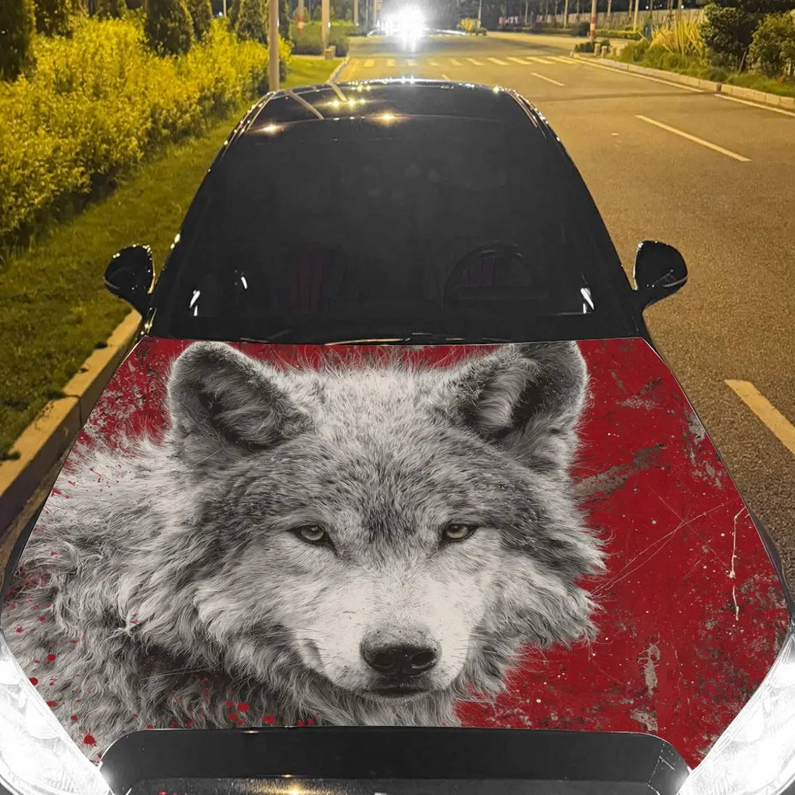 Car Decals Gray Wolf with a Calm Expression on a Vivid Red - toned Background Car Hood Sticker, Waterproof Self - Adhesive Vinyl
Car Decals Gray Wolf with a Calm Expression on a Vivid Red - toned Background Car Hood Sticker, Waterproof Self - Adhesive Vinyl