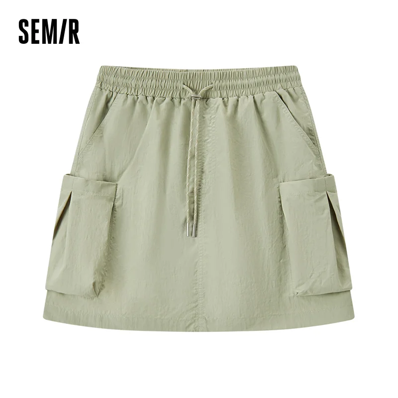 Semir Skirt Women Simple Workwear Style 2025 Summer New Elastic Waist A-Line Skirt with Textured Fabric
Semir Skirt Women Simple Workwear Style 2025 Summer New Elastic Waist A-Line Skirt with Textured Fabric