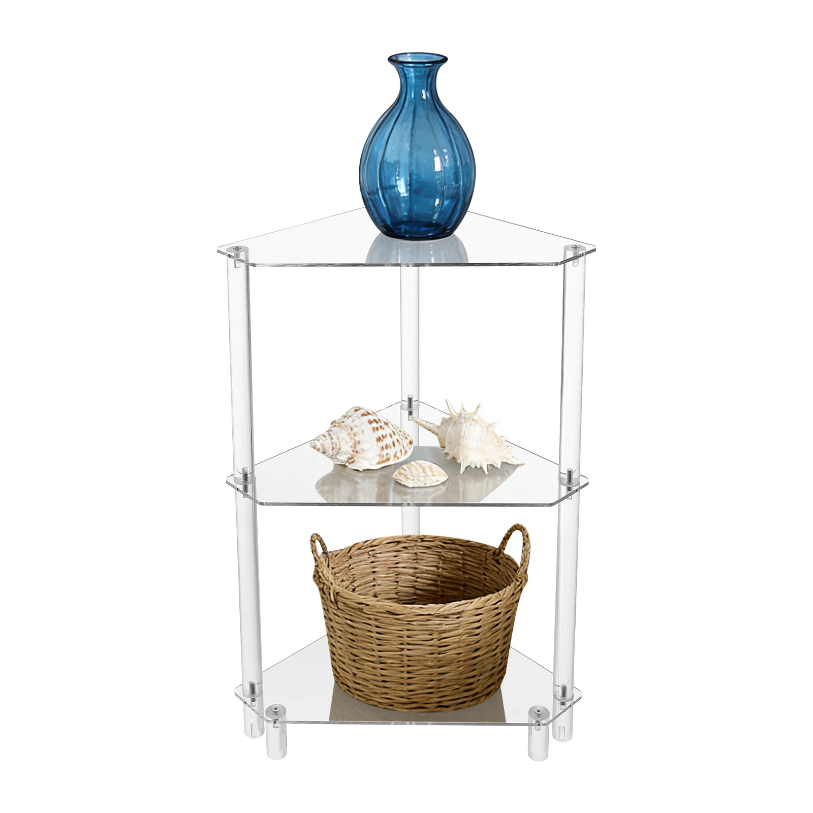 Coffee Table, Side Table, 3-Tier Triangle End Table - Transparent Acrylic, 11.8''x11.8''x26'', Durable for Living Room
Coffee Table, Side Table, 3-Tier Triangle End Table - Transparent Acrylic, 11.8''x11.8''x26'', Durable for Living Room