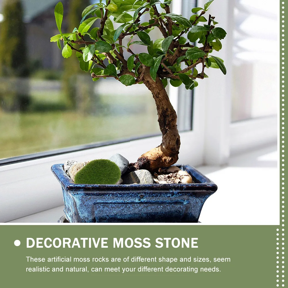 24 Pcs Artificial Moss Stones Lifelike Decorative Faux Green Resin Foam Veneer Bonsai Yard Landscape Ornaments
24 Pcs Artificial Moss Stones Lifelike Decorative Faux Green Resin Foam Veneer Bonsai Yard Landscape Ornaments