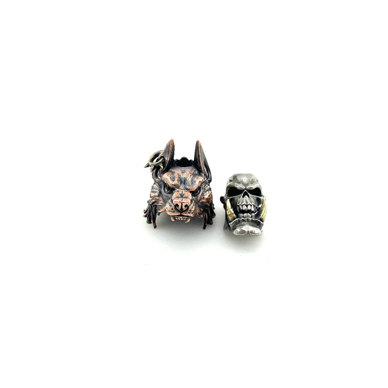 Outdoors Edc Diy Antique Copper Wolf Head Skull Men Bracelet Charms Punk Jewelry Paracord Animal Style Beard Beads Hangings
Outdoors Edc Diy Antique Copper Wolf Head Skull Men Bracelet Charms Punk Jewelry Paracord Animal Style Beard Beads Hangings
