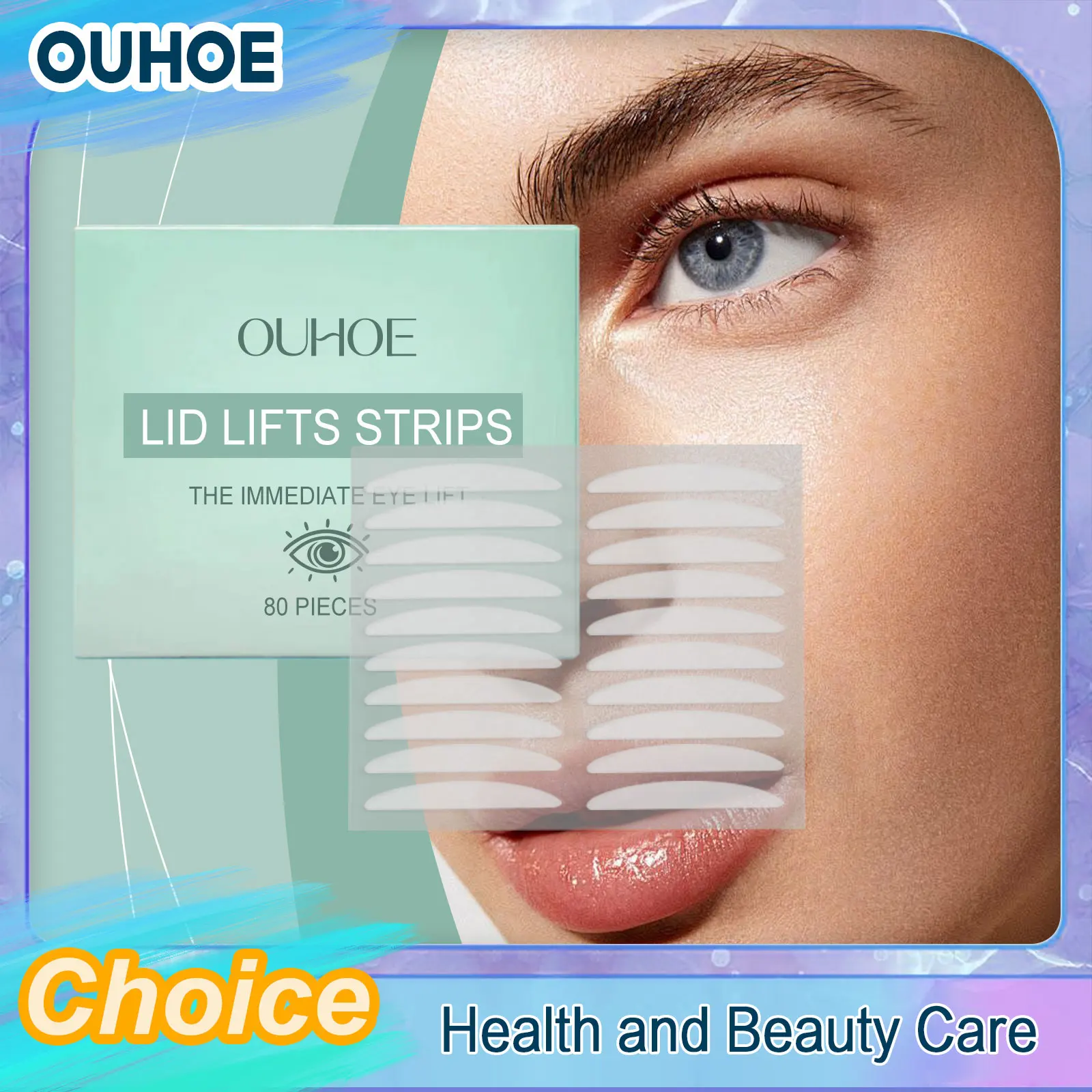 Eyelid Lift Strips Clear Shaping Big Eyes Lasting Invisible Natural Self-Adhesive Double Fold Eyelid Tape Sticker Makeup Tools
Eyelid Lift Strips Clear Shaping Big Eyes Lasting Invisible Natural Self-Adhesive Double Fold Eyelid Tape Sticker Makeup Tools