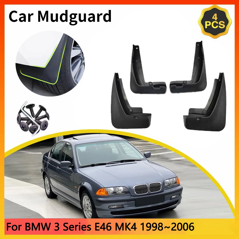 For BMW 3 Series E46 MK4 4rd 1998~2006 1999 2000 Car Mudguards Mudflap Mudguard Splash Guards Mud Flaps Fender accessories Auto
For BMW 3 Series E46 MK4 4rd 1998~2006 1999 2000 Car Mudguards Mudflap Mudguard Splash Guards Mud Flaps Fender accessories Auto