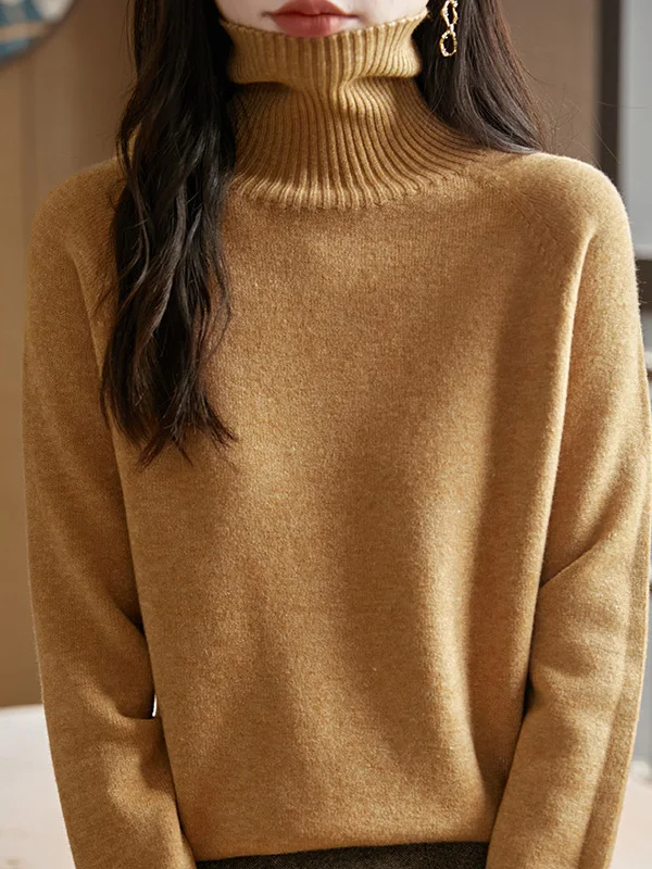 Женский зимний утепленный вязаный свитер с высоким воротником, свободный крой, теплый, простой, мягкий, универсальный базовый слой для осени и зимы
Женский зимний утепленный вязаный свитер с высоким воротником, свободный крой, теплый, простой, мягкий, универсальный базовый слой для осени и зимы