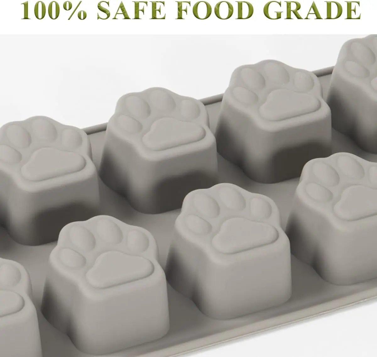 12 Cavity Silicone Baking Mold Cat Paw Shape for Jelly Pudding Dessert Mousse Cake Bread & DIY Handmade Soap Making Tool
12 Cavity Silicone Baking Mold Cat Paw Shape for Jelly Pudding Dessert Mousse Cake Bread & DIY Handmade Soap Making Tool
