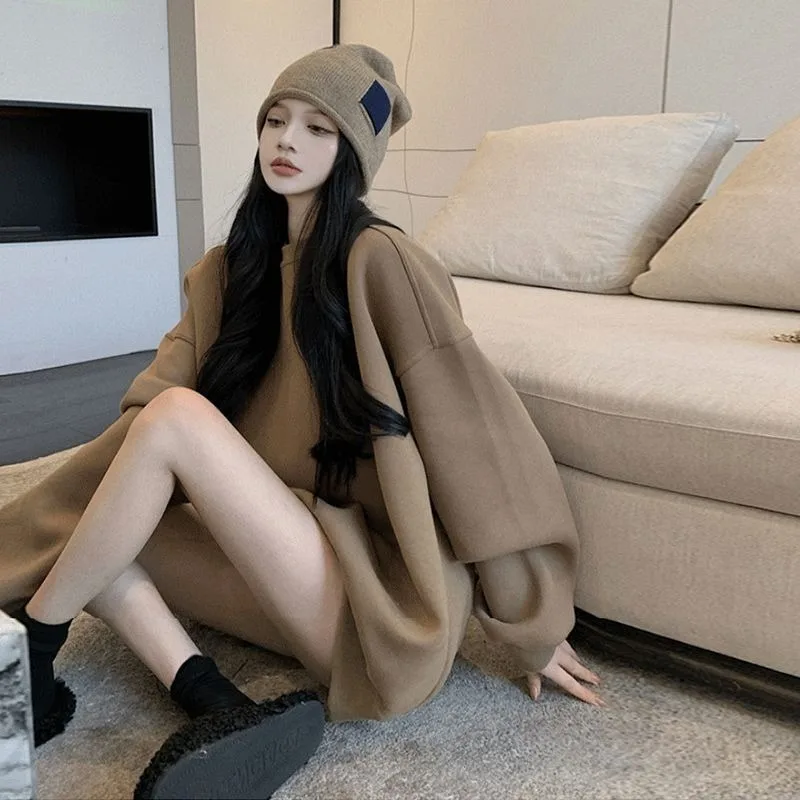 Sense of Advanced Female New Autumn and Winter Models Korean Version Loose Lazy Wind Vintage Coat Comfort Solid Color Simple
Sense of Advanced Female New Autumn and Winter Models Korean Version Loose Lazy Wind Vintage Coat Comfort Solid Color Simple
