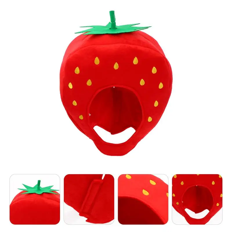 1pc Plush Hat Funny Strawberry Shape Headwear Cosplay Hat Cartoon Photo Prop
1pc Plush Hat Funny Strawberry Shape Headwear Cosplay Hat Cartoon Photo Prop