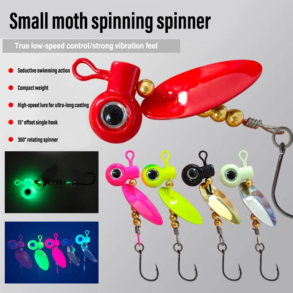 2.5g-10g Inline Spinner Fishing Lure Jig Head with Single Hook 15°Offset Hook UV Coating 3D Eyes for Bass Trout
2.5g-10g Inline Spinner Fishing Lure Jig Head with Single Hook 15°Offset Hook UV Coating 3D Eyes for Bass Trout