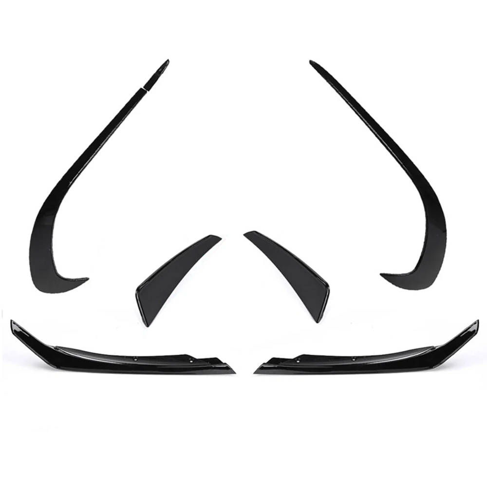6PCS Car Front Bumper Side Splitter Spoiler Canards Air Knife for Benz a Class W176 A180 A200 A220 AMG A45 2016-2018
6PCS Car Front Bumper Side Splitter Spoiler Canards Air Knife for Benz a Class W176 A180 A200 A220 AMG A45 2016-2018