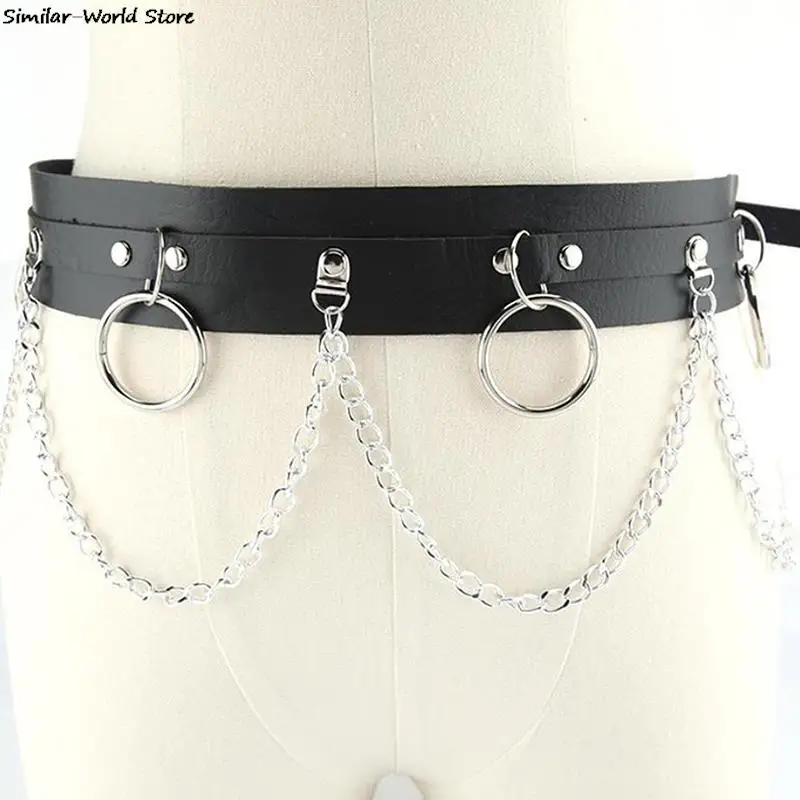Faux Leather Metal Circle Chain Tassel Waist Belt Punk Gothic Body Accessories
Faux Leather Metal Circle Chain Tassel Waist Belt Punk Gothic Body Accessories