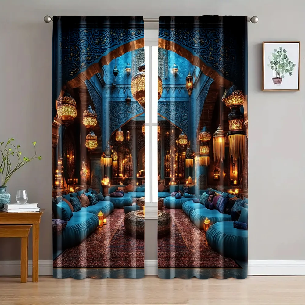 2pc, Window Curtains Vintage Morocco Fabric,Without Electricity Party Decorations for Bedroom Office Living Room Home Decor
2pc, Window Curtains Vintage Morocco Fabric,Without Electricity Party Decorations for Bedroom Office Living Room Home Decor