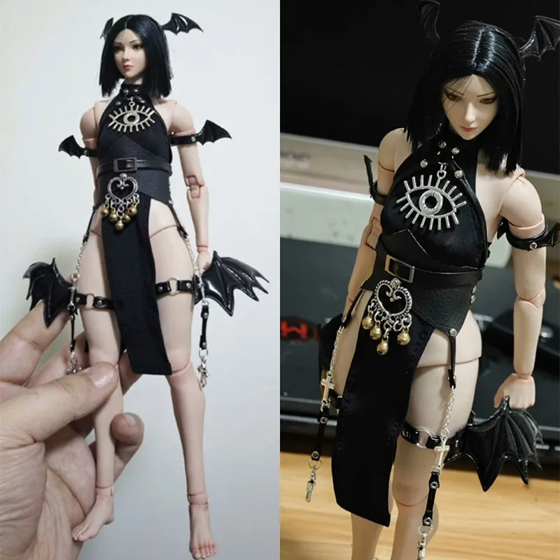 In Stock 1/6 Scale Female Fashion Trend Sexy Personality Cool Black Wings Skirt Suit Fit 12inch Action Figure Model Toys
In Stock 1/6 Scale Female Fashion Trend Sexy Personality Cool Black Wings Skirt Suit Fit 12inch Action Figure Model Toys