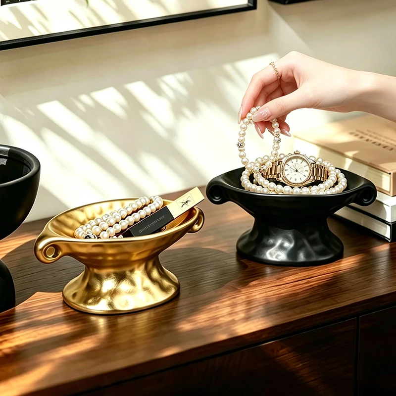 Aladdin Style Double Ear Resin Storage Bowl Black Gold Decorative Tray for Entryway Office Desktop Organizer Decorative
Aladdin Style Double Ear Resin Storage Bowl Black Gold Decorative Tray for Entryway Office Desktop Organizer Decorative