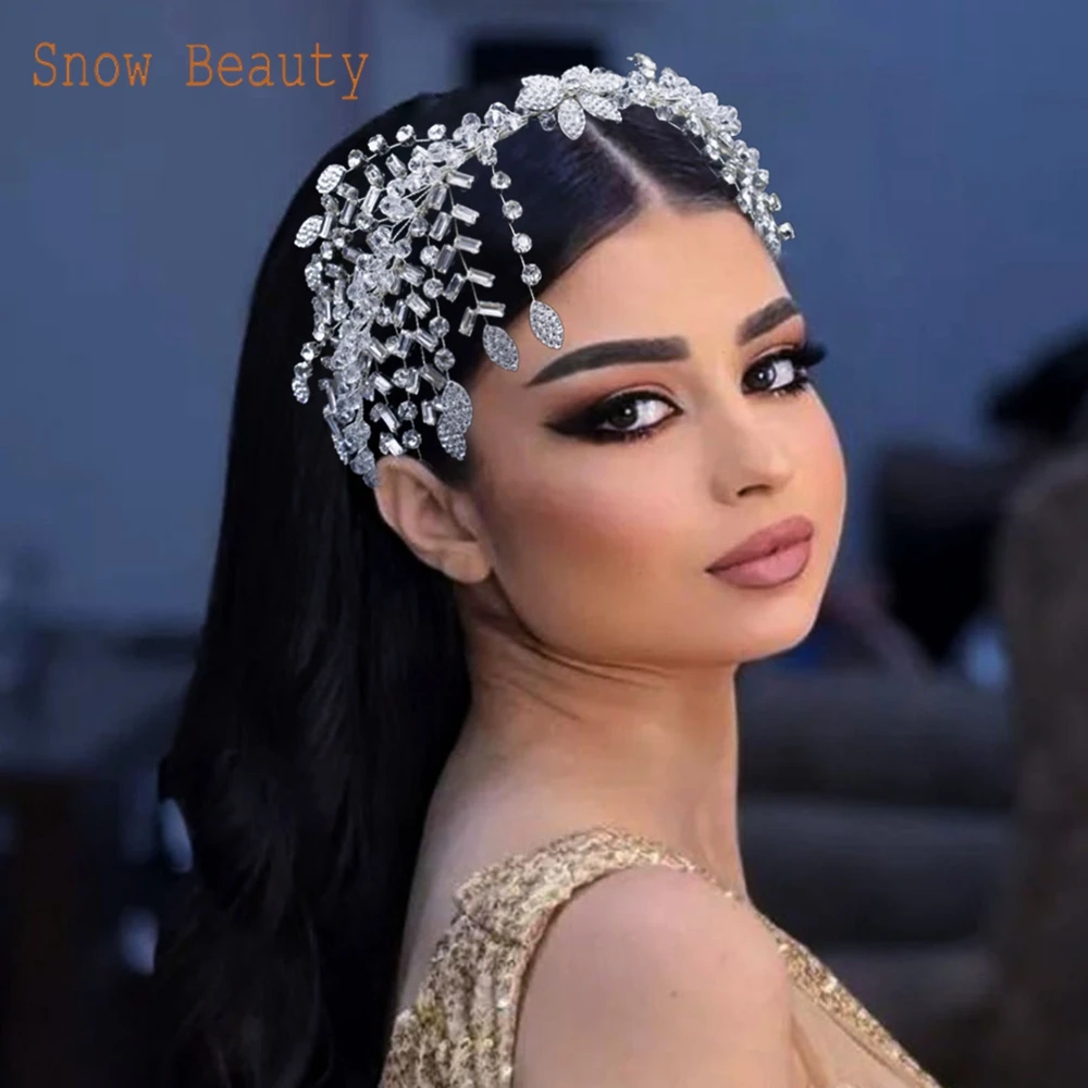 DZ084 Silver Color Headpiece Women Handmade Rhinestone Wedding Tiara Korean Fashion Hairdress Bride Ornament Queen Headband Gift
DZ084 Silver Color Headpiece Women Handmade Rhinestone Wedding Tiara Korean Fashion Hairdress Bride Ornament Queen Headband Gift
