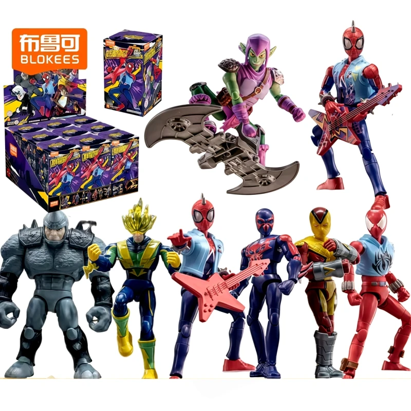 Bloxks Marvel Spider-Man Series5 6 Ghost-Spider Symbiote 2099 Punk Miles Spider-Ham Rhino Action Figure Blind Box Toy Gift Model
Bloxks Marvel Spider-Man Series5 6 Ghost-Spider Symbiote 2099 Punk Miles Spider-Ham Rhino Action Figure Blind Box Toy Gift Model
