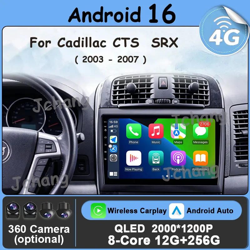 10 inch Carplay Multimedia Player Android 16 Car Radio Split Screen for Cadillac CTS SRX 2003 - 2007 WIFI GPS Navi Head Unit DSP
10 inch Carplay Multimedia Player Android 16 Car Radio Split Screen for Cadillac CTS SRX 2003 - 2007 WIFI GPS Navi Head Unit DSP