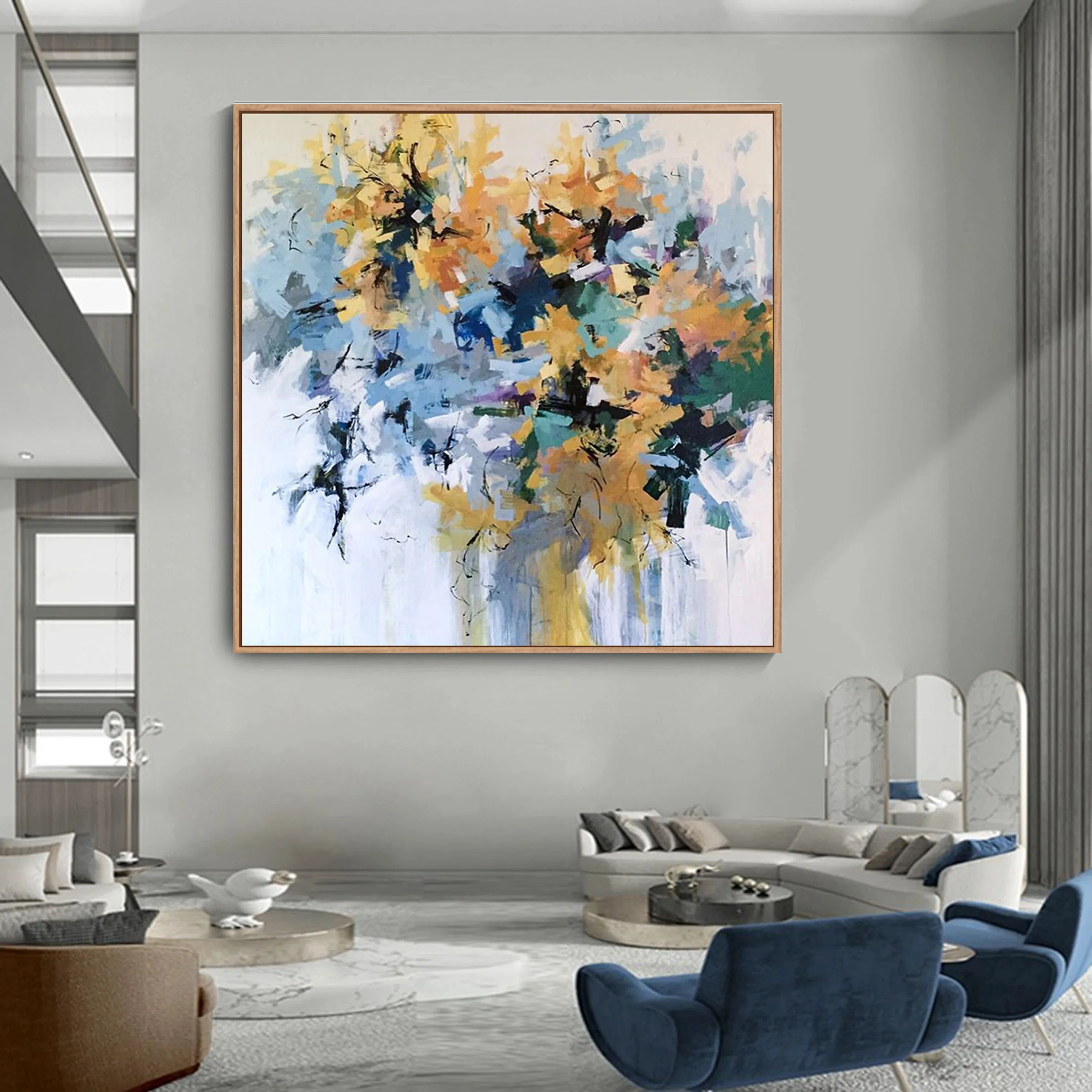 Hand Painted 100% Large Single Canvas Colorful Hand Painted Flowers Abstract Modern Oil Painting Post Art Photo Home Decor Gift
Hand Painted 100% Large Single Canvas Colorful Hand Painted Flowers Abstract Modern Oil Painting Post Art Photo Home Decor Gift
