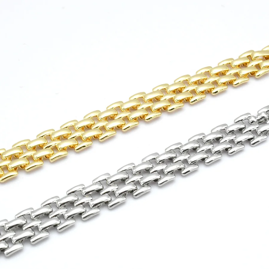 High Quality Waterproof Real Gold Plating White K Color 9mm Wide Multistrand DIY Necklace Bracelet Making Chains
High Quality Waterproof Real Gold Plating White K Color 9mm Wide Multistrand DIY Necklace Bracelet Making Chains