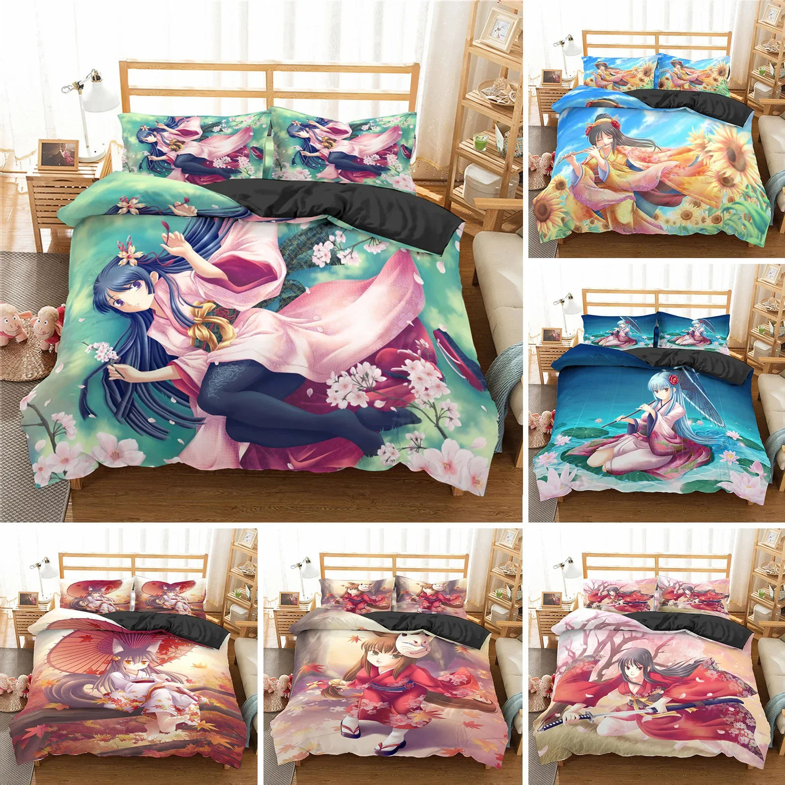 Lovely Anime Girl Bedding Set Kawaii Bed Linen Quilt Duvet Cover Sets Home Decor Single Queen King Size Gift Cute Cartoon Gift
Lovely Anime Girl Bedding Set Kawaii Bed Linen Quilt Duvet Cover Sets Home Decor Single Queen King Size Gift Cute Cartoon Gift