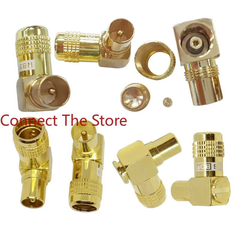 1PCS All-copper Gold-plated 9.5TV Solderless Elbow/solderless Antenna Male 90 °/9.5TV Bend Plug-in Wiring Type
1PCS All-copper Gold-plated 9.5TV Solderless Elbow/solderless Antenna Male 90 °/9.5TV Bend Plug-in Wiring Type