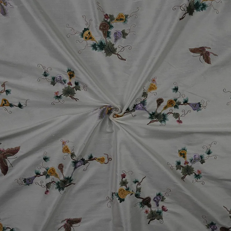 Embroidered jacquard double fabric silk real traditional pattern Chinese cheongsam clothing
Embroidered jacquard double fabric silk real traditional pattern Chinese cheongsam clothing