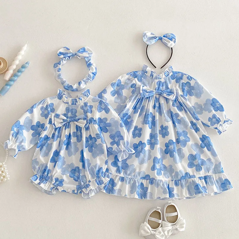 2025 New Spring Sister Clothes Kids Princess Dresses 2-7Yrs Girl Party Dress Long Sleeved Cotton Flower Print Baby Girl Romper
2025 New Spring Sister Clothes Kids Princess Dresses 2-7Yrs Girl Party Dress Long Sleeved Cotton Flower Print Baby Girl Romper