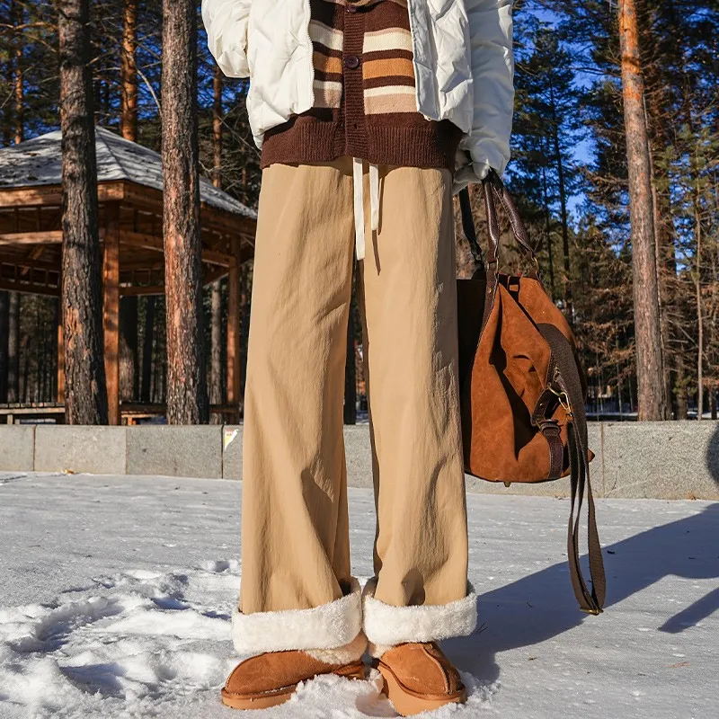 Мужские зимние утепленные джинсы из овечьего вельвета прямого кроя, повседневные брюки в американском стиле High Street из полиэфирного волокна, прямые штанины
Мужские зимние утепленные джинсы из овечьего вельвета прямого кроя, повседневные брюки в американском стиле High Street из полиэфирного волокна, прямые штанины