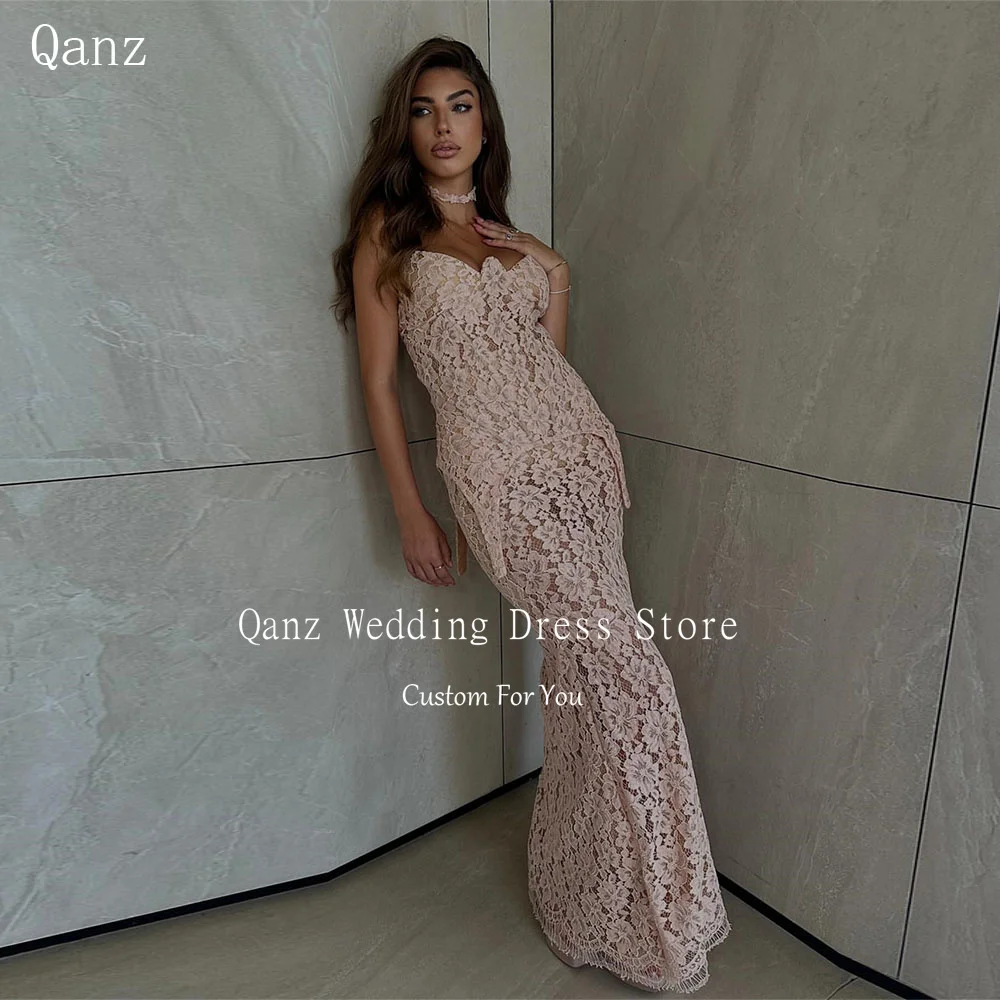 Qanz Sexy See Through Illusion Dress Woman Elegant Party Wedding Lace Mermaid Evening Dresses Corset Prom Dresses Customized
Qanz Sexy See Through Illusion Dress Woman Elegant Party Wedding Lace Mermaid Evening Dresses Corset Prom Dresses Customized