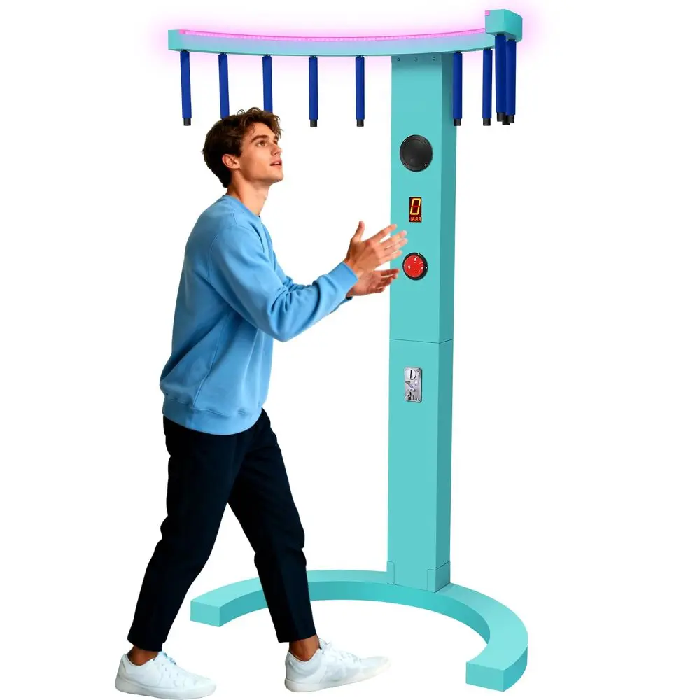 Stick Arcade Game Machine Coin Operated LED Reaction Tester for Party Rentals, Carnivals amp Bars Enhance Hand Eye Coordination
Stick Arcade Game Machine Coin Operated LED Reaction Tester for Party Rentals, Carnivals amp Bars Enhance Hand Eye Coordination