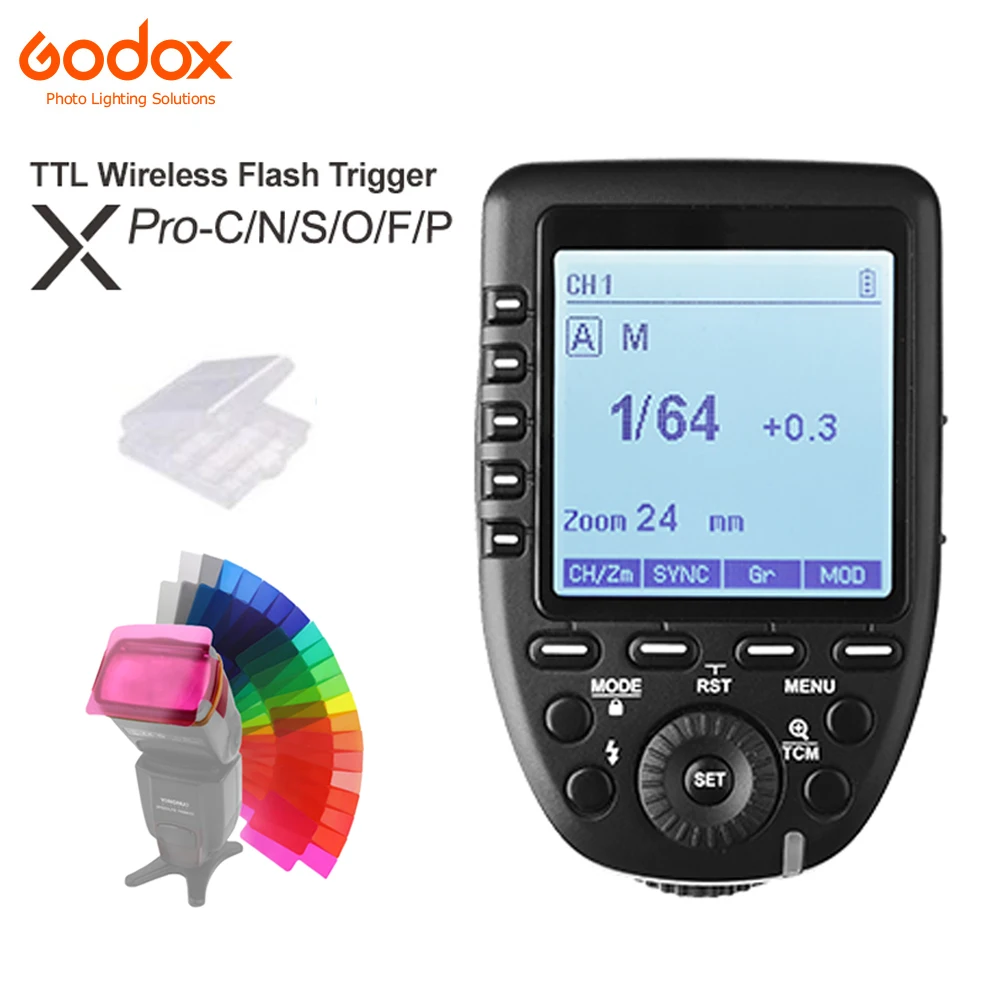 Godox Xpro-C Xpro-N Xpro-S Xpro-F Xpro-O Xpro-P 2.4G TTL Wireless Trigger Transmitter for Canon Nikon Sony Fuji Olympus Pentax
Godox Xpro-C Xpro-N Xpro-S Xpro-F Xpro-O Xpro-P 2.4G TTL Wireless Trigger Transmitter for Canon Nikon Sony Fuji Olympus Pentax