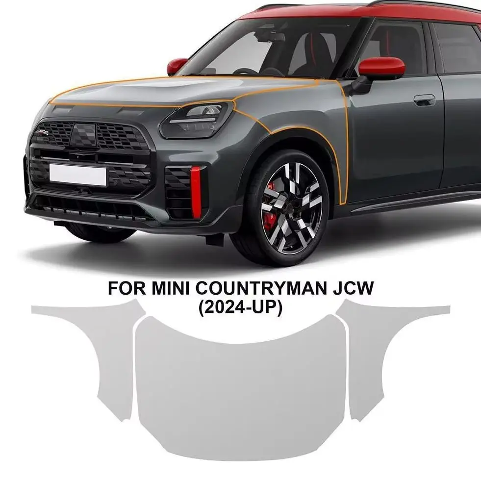 For Mini Countryman JCW 2024-UP TPU Bumper Hood Pre-cut PPF Clear Paint Protective Film Custom Anti Scratch Self Healing Shield
For Mini Countryman JCW 2024-UP TPU Bumper Hood Pre-cut PPF Clear Paint Protective Film Custom Anti Scratch Self Healing Shield