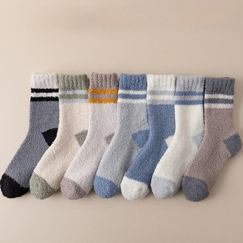 7 pairs of men's mid tube thick velvet warm socks breathable sweat absorbing comfortable casual in autumn winter thick socks
7 pairs of men's mid tube thick velvet warm socks breathable sweat absorbing comfortable casual in autumn winter thick socks
